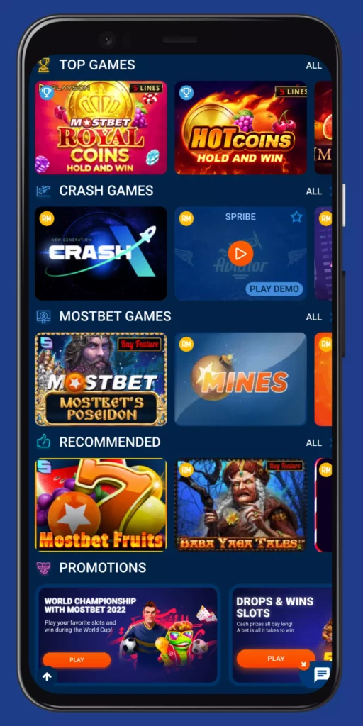 Other games mostbet